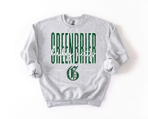 Ash Crewneck Independent Trading - Greenbrier Lady Cats