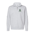 Embroidered Quarter Zip Heathered Ash