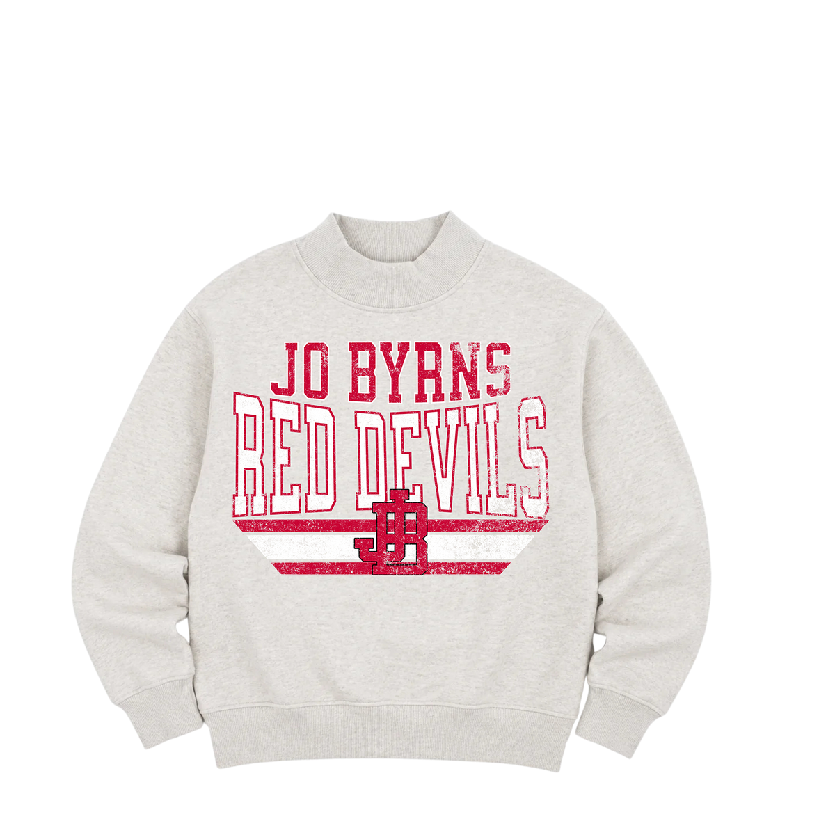 Embroidered Mockneck Sweatshirt