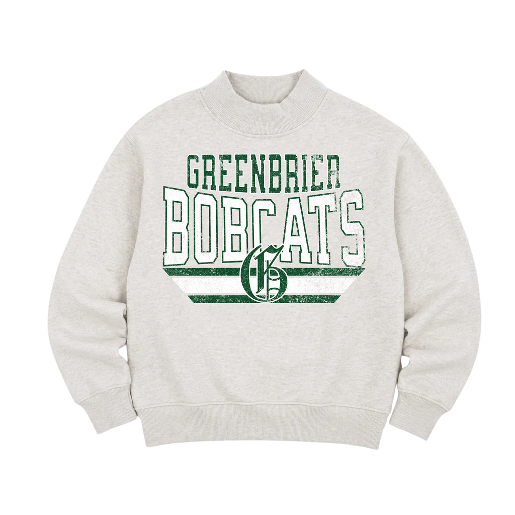 Embroidered Mockneck Sweatshirt