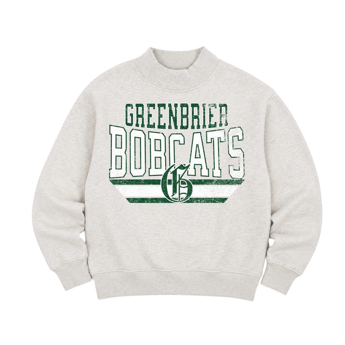 Embroidered Mockneck Sweatshirt
