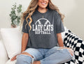 Heather Grey Tee Gildan Softstyle - Greenbrier Lady Cats Softball