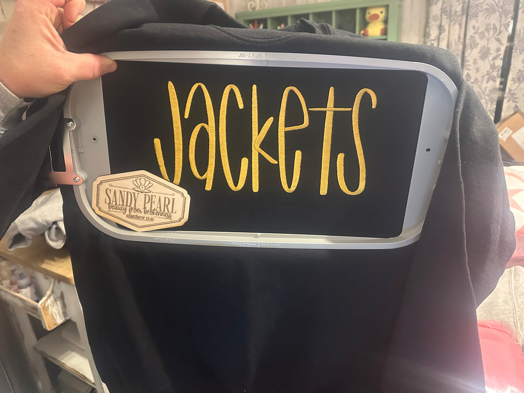 Large Mascot Embroidery Crewneck - Jackets and Cheer