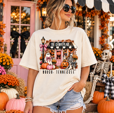 The Sandy Pearl Shop Tee - Ivory - Comfort Colors