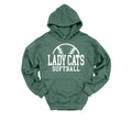 Lady Cats Softball Hoodie Gildan